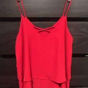 Red tank top